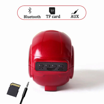 🔊 Altavoz Bluetooth Inalámbrico Iron Man – Potente Sonido y Diseño Único 🎶⚡