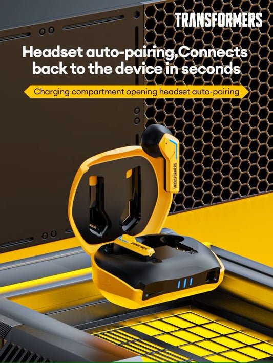 Audífonos Transformers  Autobots TF-T06 Yellow 🎧 | Bluetooth 5.3 | Modo Dual | Sonido HIFI | Cancelación de Ruido | Conexión Estable